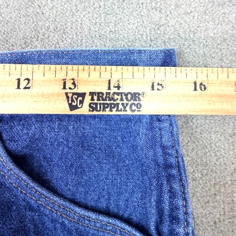 Vtg Wrangler Jeans Mens 32x36 Blue Straight Leg Denim Classic Western Rodeo Y2K - Picture 5 of 11